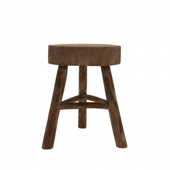 Wood 16"h Accent Table, Brown