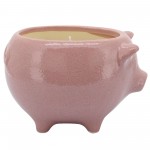 6" Pig Scented Candle, Pink 9oz