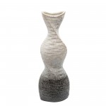 16" Twisted Vase, Cream