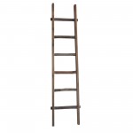 Wooden Decorative 76" Ladder,brown