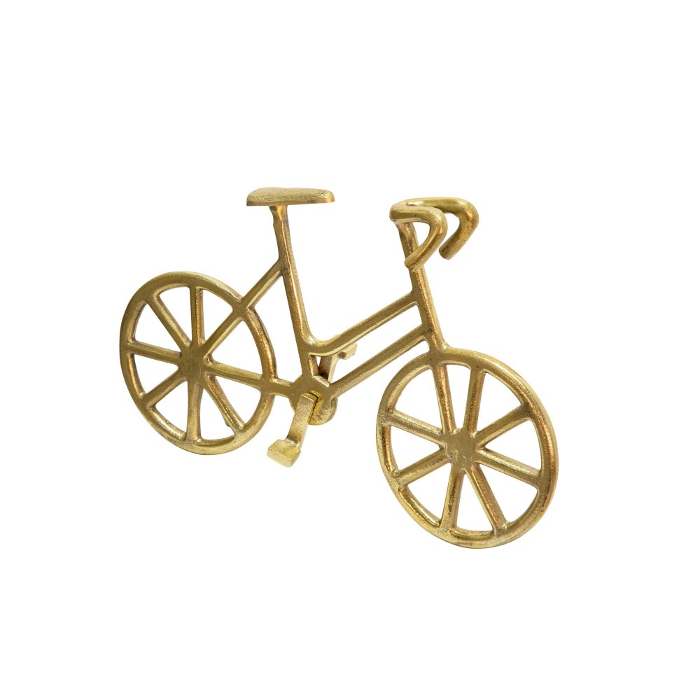 9" Metal Bicycle, Gold