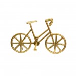 9" Metal Bicycle, Gold