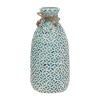 Glass, 5"h Mosaic Vase, Blue