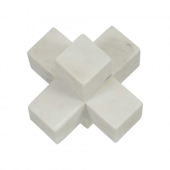 Marble 7" Jack Deco, White