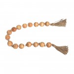 Wood, 26" Bead Garland, Natural