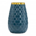 9" Textured Vase, Teal