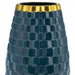 9" Textured Vase, Teal