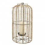 Rattan, S/2 15/18" Hurricane Candle Holder, Nat