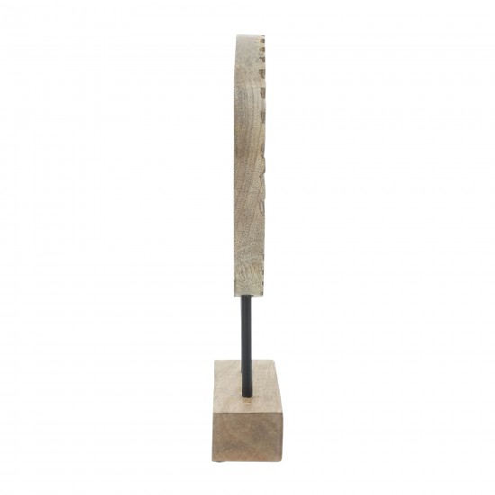 Wood, 12'h Pinwheel Deco, Natural