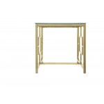 Gold Metal/glass Accent Table, Kd