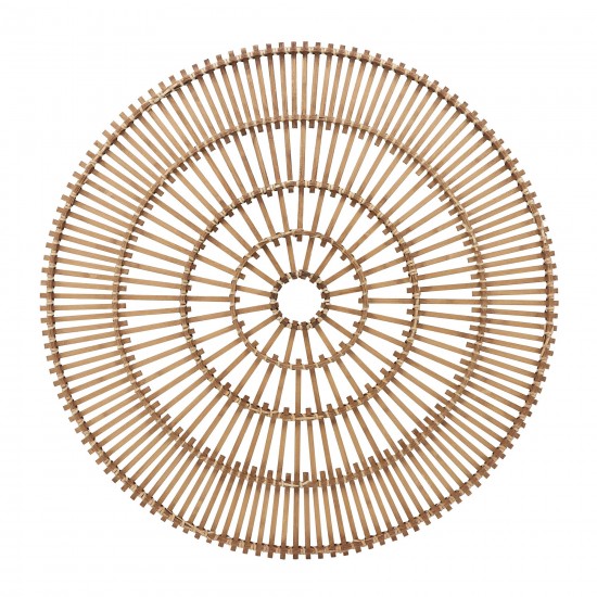 Wicker, 36", Round Wall Accent, Natural