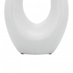 Cer, 10"h Loopy Table Top Accent, White