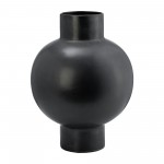 Cer, 18"h Bubble Vase, Black Volcanic