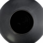 Cer, 18"h Bubble Vase, Black Volcanic