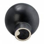 Cer, 18"h Bubble Vase, Black Volcanic