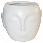 S/2 5" Face Candle, Black/white 9oz