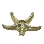 Metal 9" Starfish Tealight Holder, Gold