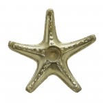 Metal 9" Starfish Tealight Holder, Gold