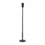 Metal, 16"h Round Taper Candle Holder, Black