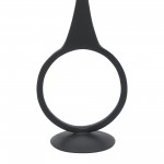 Metal, 16"h Round Taper Candle Holder, Black