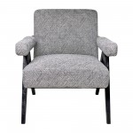 Wood - Scandinavian Accent Chair - Gray