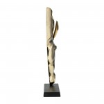 Metal,24",horse Head Sculpture,black/gold