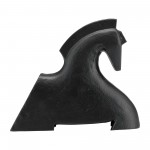 8"l, Metal Horse Decor, Blk