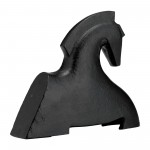 8"l, Metal Horse Decor, Blk