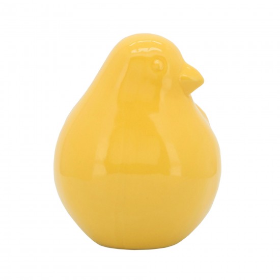Cer, 8" Bird Figurine, Yellow