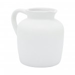 Cer, 5" Pitcher Vase, White