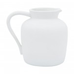 Cer, 5" Pitcher Vase, White