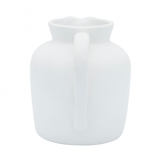 Cer, 5" Pitcher Vase, White