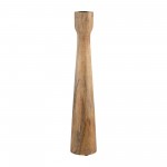 Wood, 16"h Candle Holder, Brown