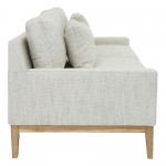 Wood, 3-seater Bolstered Sofa, Beige Kd