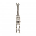 Aluminum Standing Giraffe, 15"silver