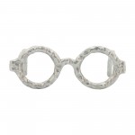 Aluminum Glasses Sculpture, Silver