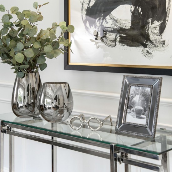 Aluminum Glasses Sculpture, Silver