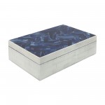 Resin S/2 Herringbone Boxes, Navy