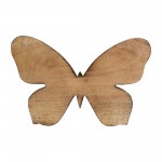 Wood, 12"h Butterfly Deco, Brown