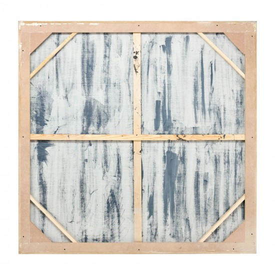 71x71, Hand Painted Shining Gold Leaf Canvas, Blk