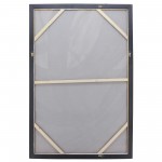 62x42 Handpainted Oil Canvas Abstract, Black/white