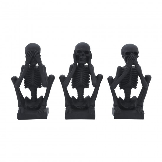 Res, S/3 No Evil Skeletons , Black