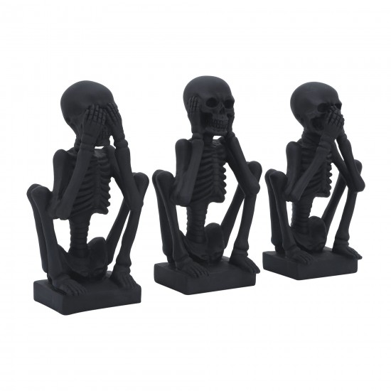 Res, S/3 No Evil Skeletons , Black