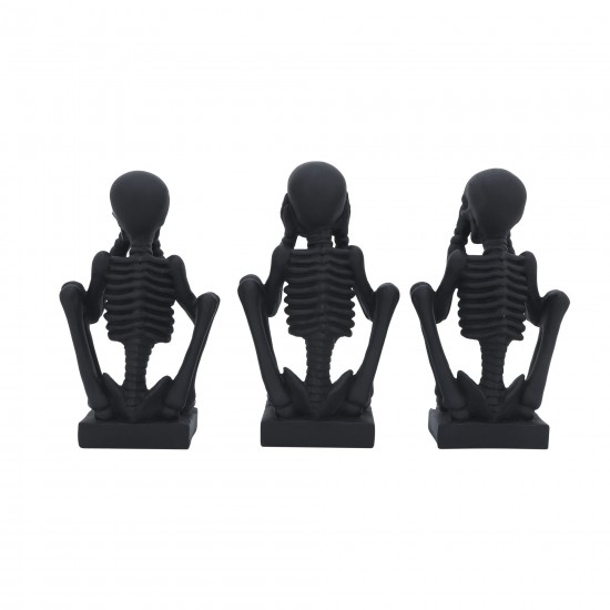 Res, S/3 No Evil Skeletons , Black