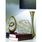 Metal 6" Decorative Orb, Gold