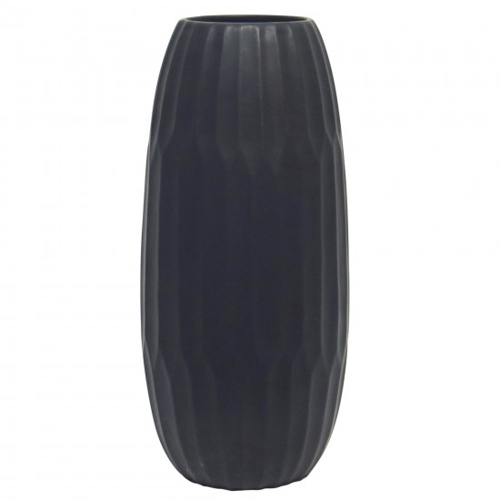 Ceramic 16" Vase , Black