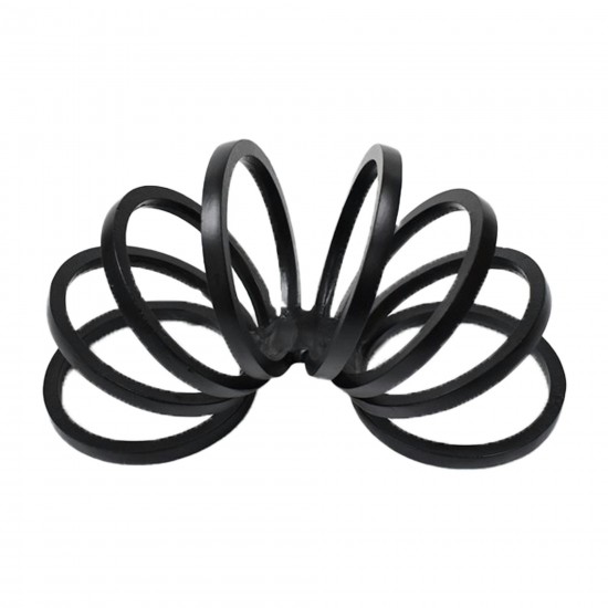 Metal,11",slinky Ring Deco,black