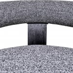 Curved Back Wishbonechair With Black Legs - Gray