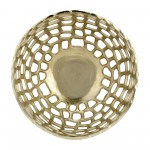 Metal,s/3, 9/10/12" Pierced Bowls, Gold