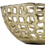 Metal,s/3, 9/10/12" Pierced Bowls, Gold